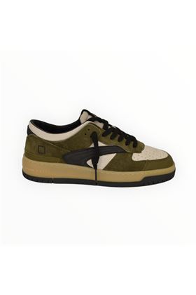 Sneaker uomo in camoscio colore grigio. DATE | TORNEO STRIPED-AR